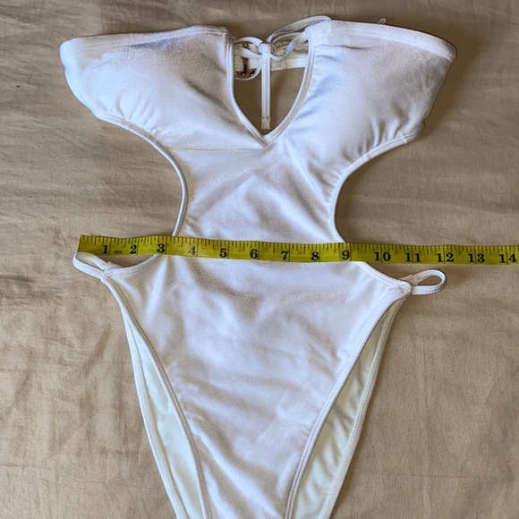 White One Piece Swimsuit - Picture 3 of 6